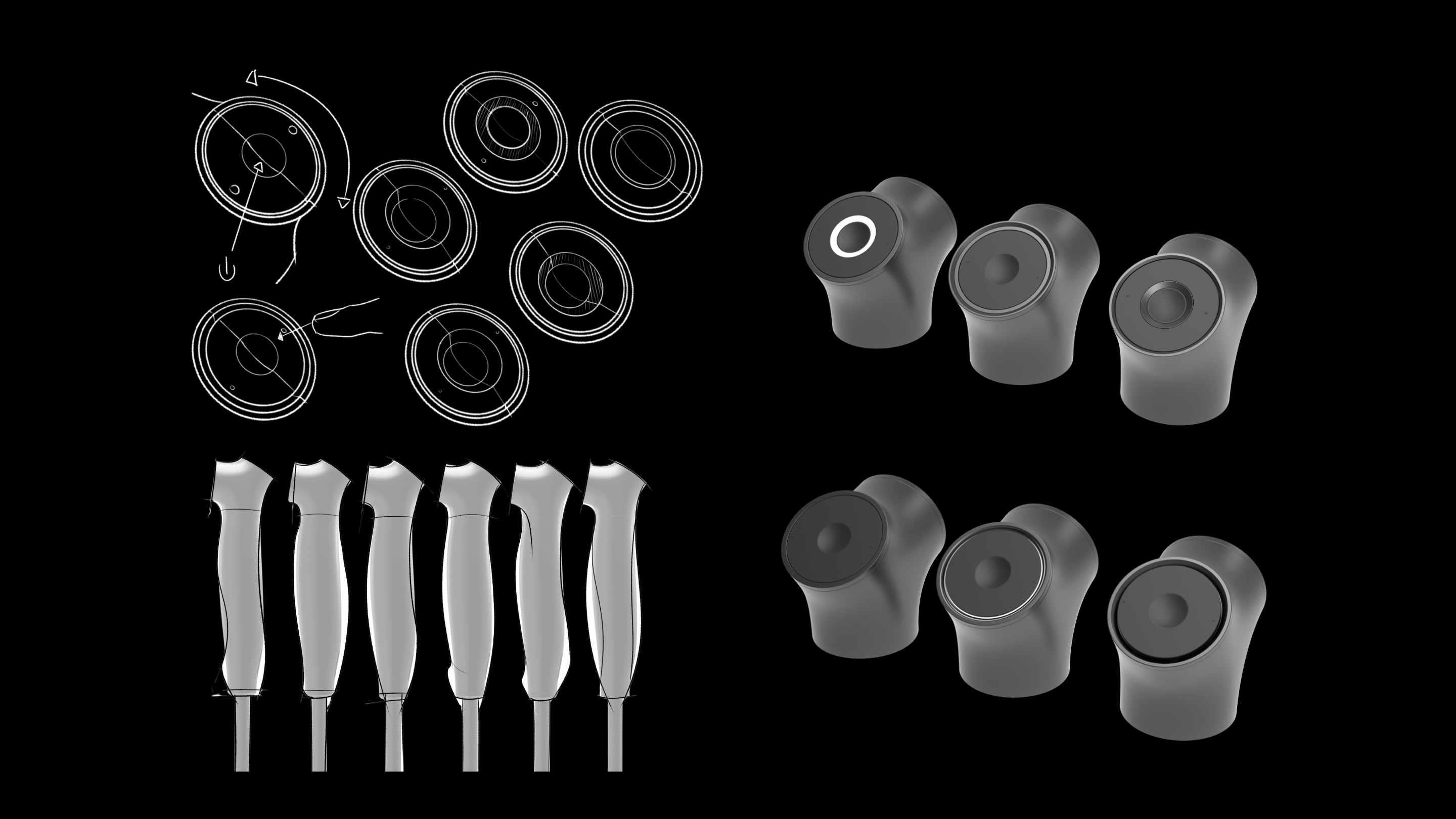 Camera head and grip studies