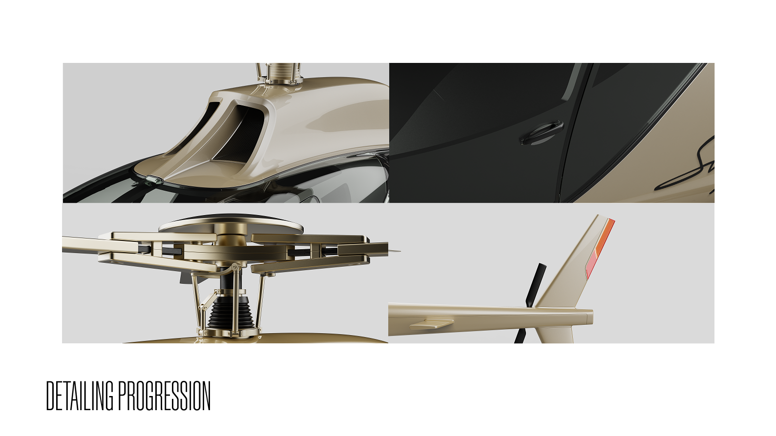 Rotor and tail detailing