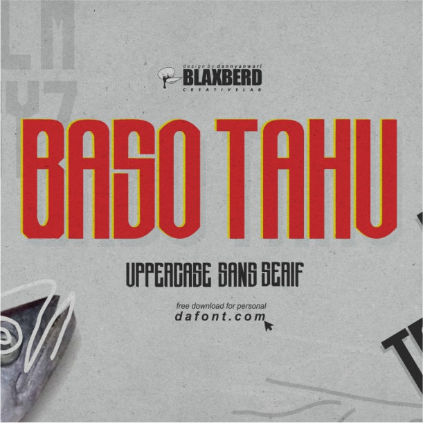 Baso Tahu Font