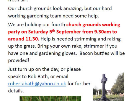 Can you help with our grounds working party?