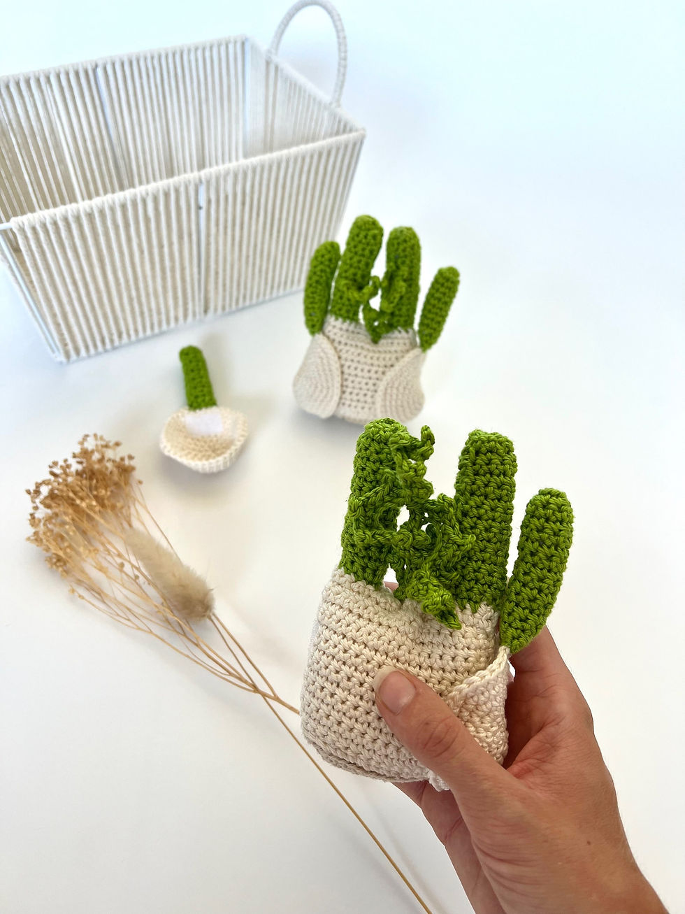 Miniature : Dinette Montessori fenouil au crochet