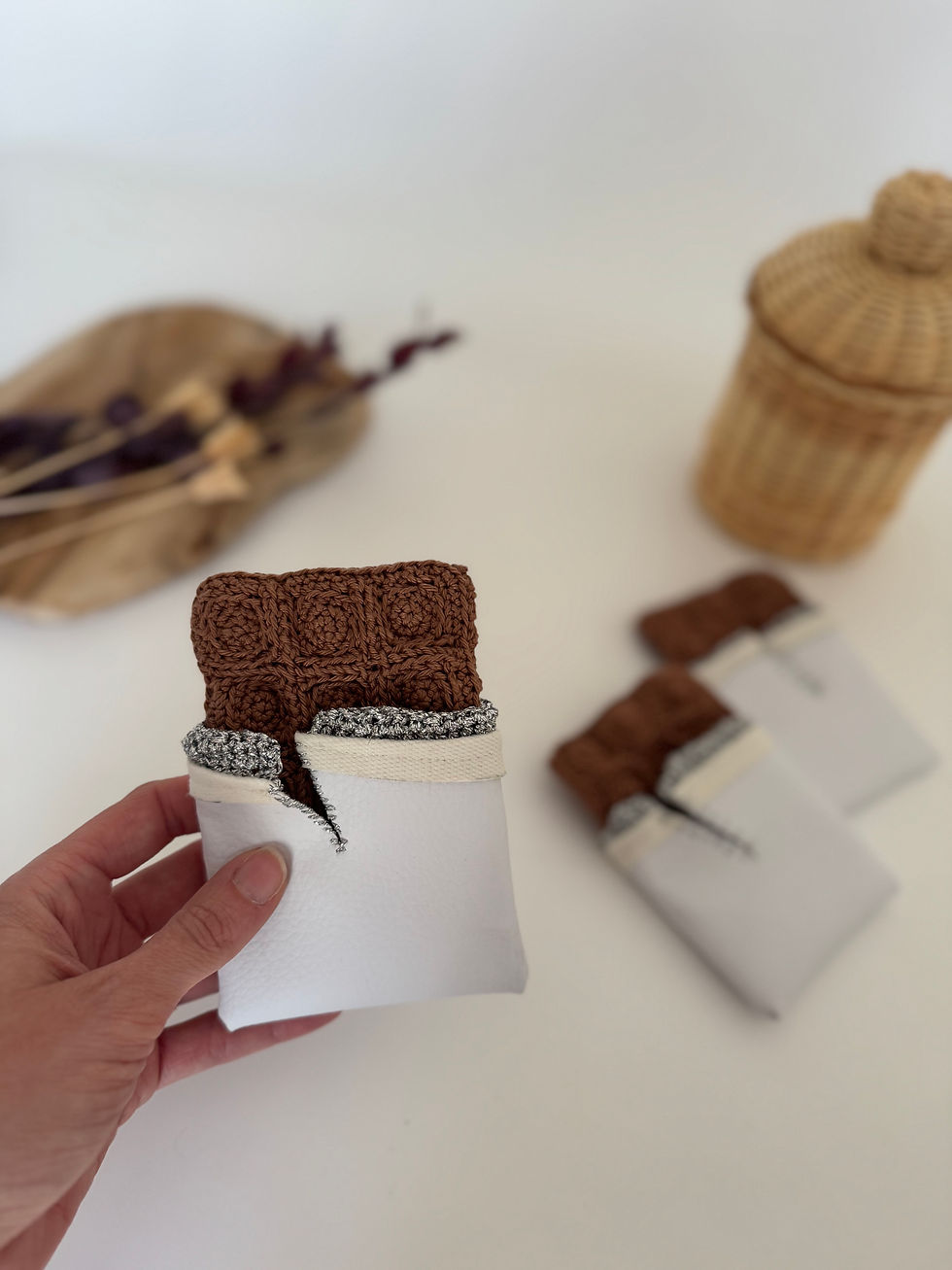Miniature : Dinette tablette de chocolat au crochet fait main