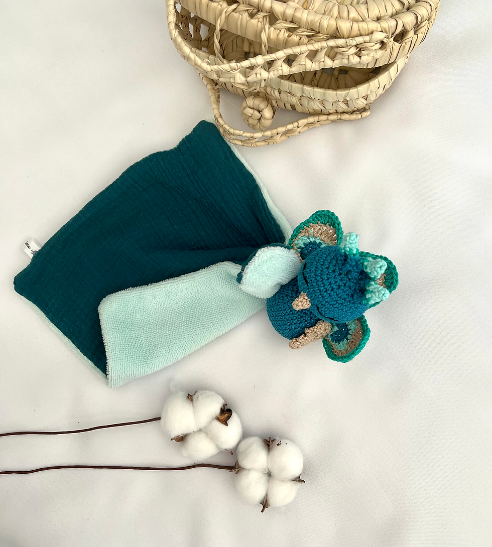 Miniature : paon au crochet - patron PDF débutant