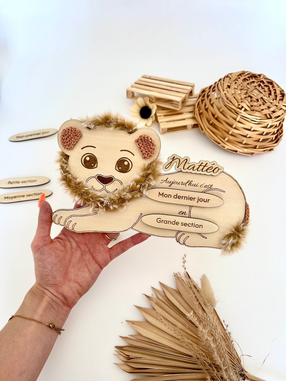 Miniature : Pancarte rentrée scolaire en bois 