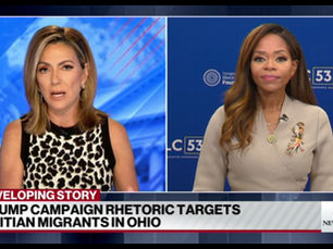 Congresswoman Sheila Cherfilus- Mccormick speaks against negative Trump campaign rhetoric targeting Haitian Migrants in Ohio