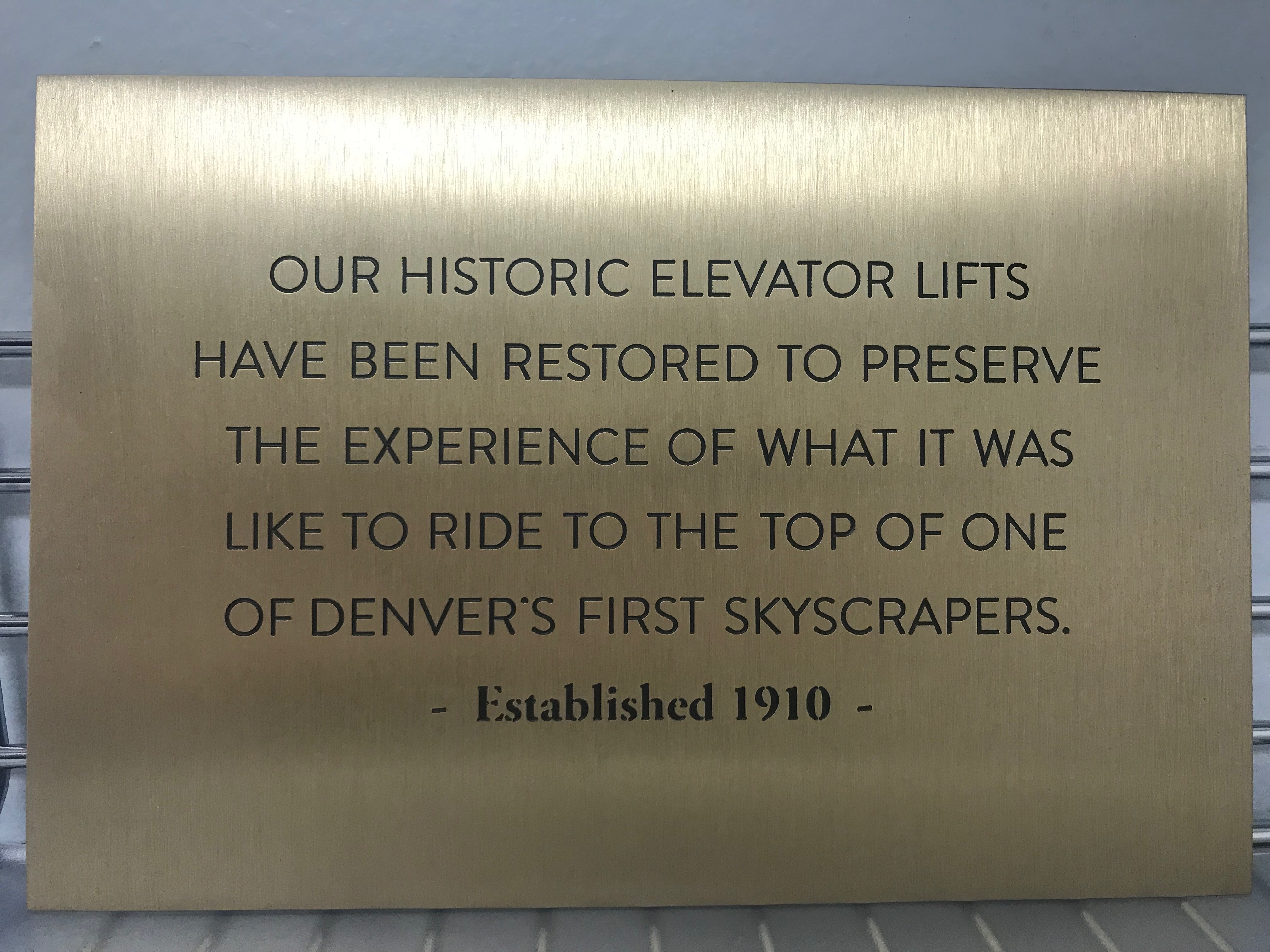 Bronze Engraved Plaque