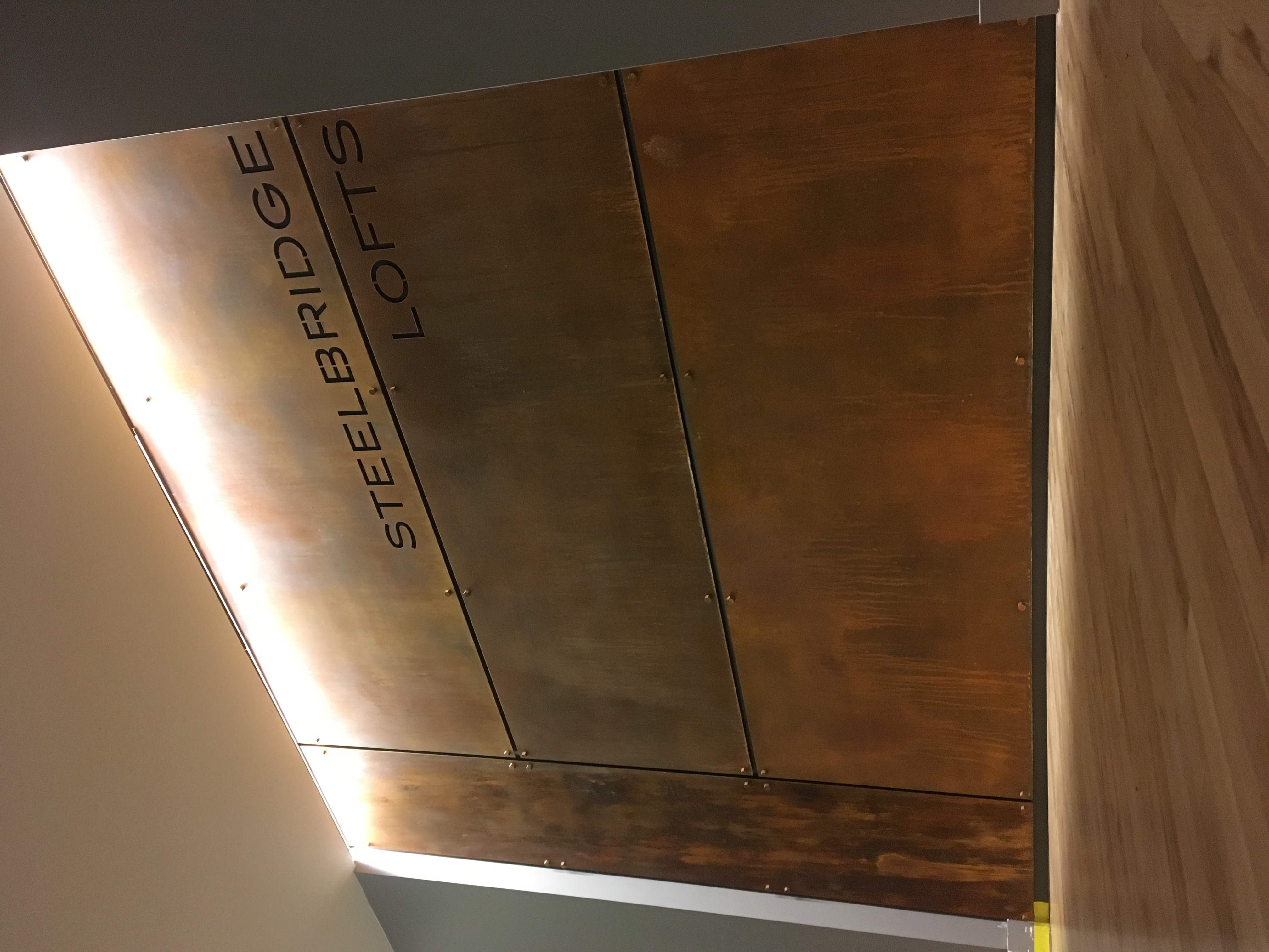 Steel Patina Sign
