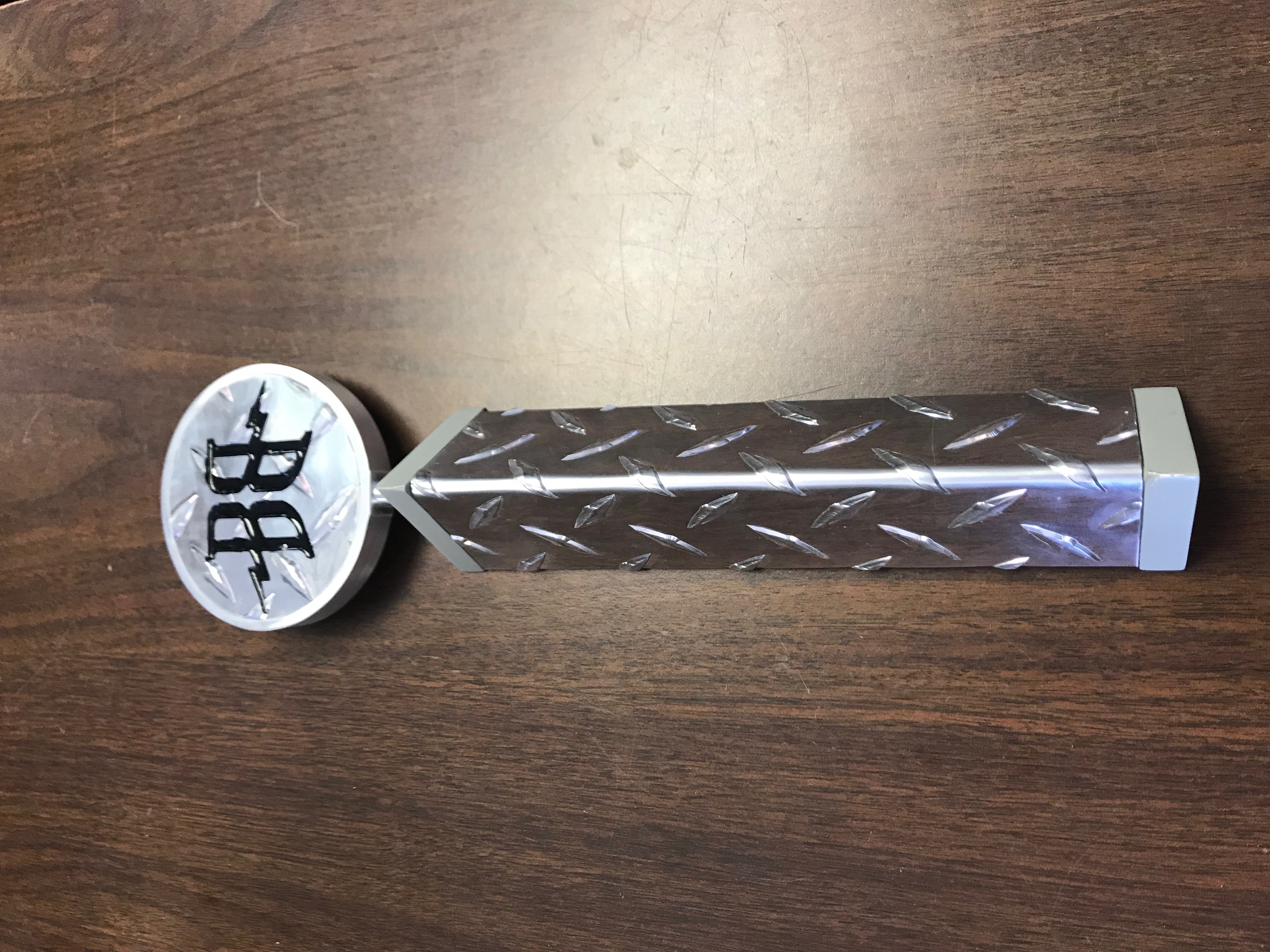Diamondplate Beer Tap Handle