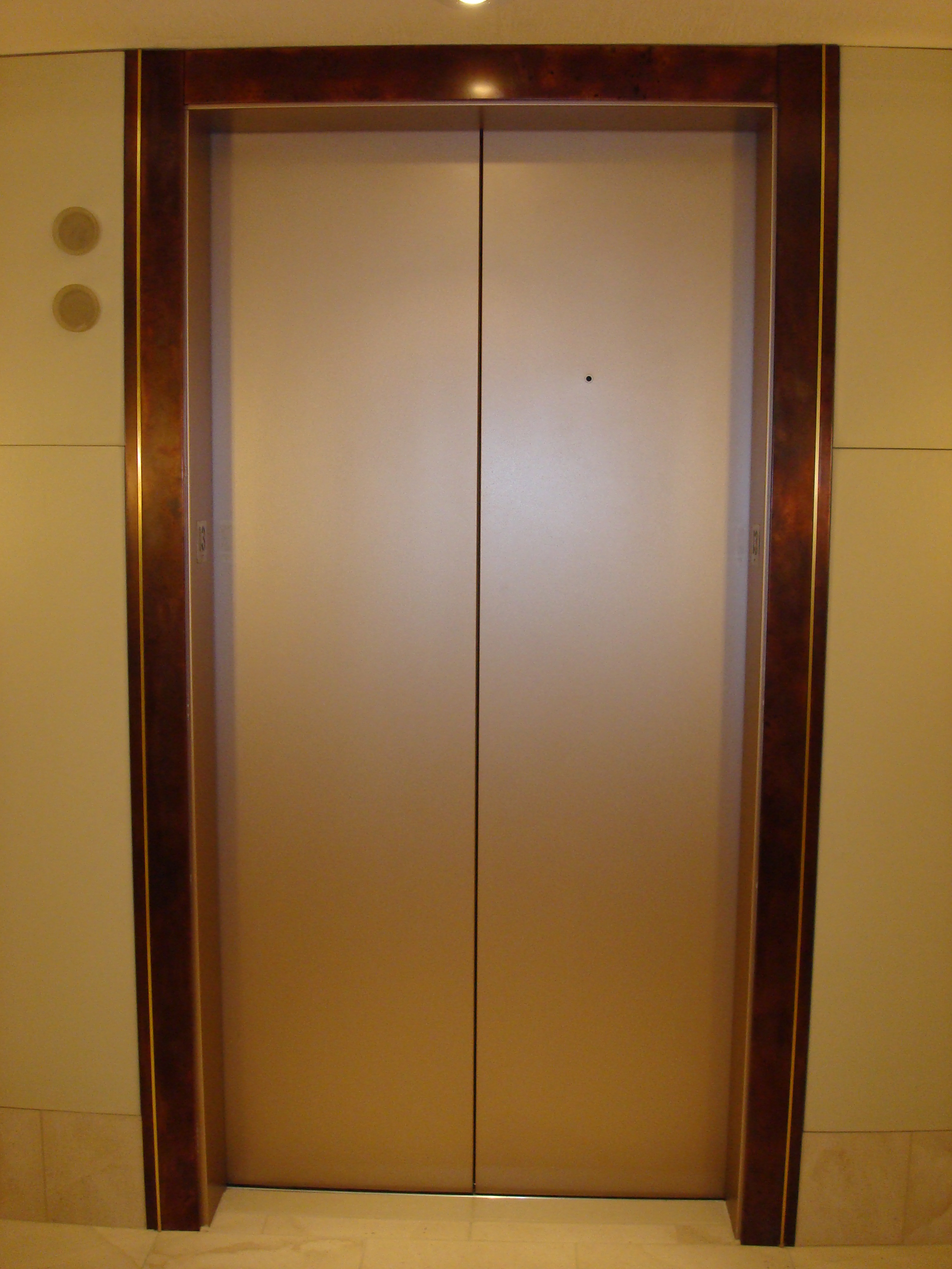Copper Patina Elevator Jambs