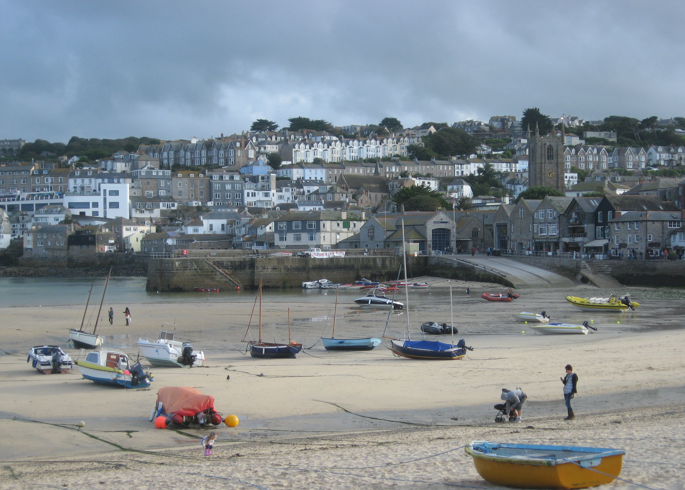 Figures on St. Ives Beach