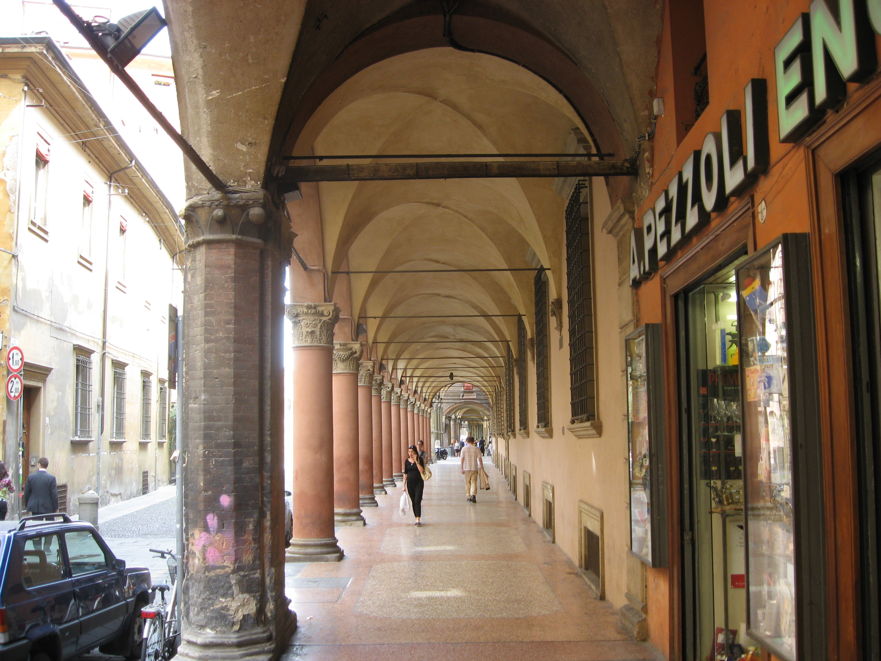 Collonades in Bologna, Italy