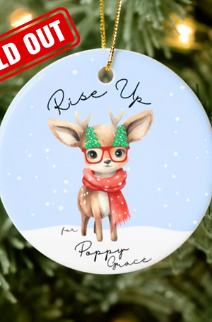 SOLD OUT – 2023 Rise Up for Poppy Ceramic Ornaments