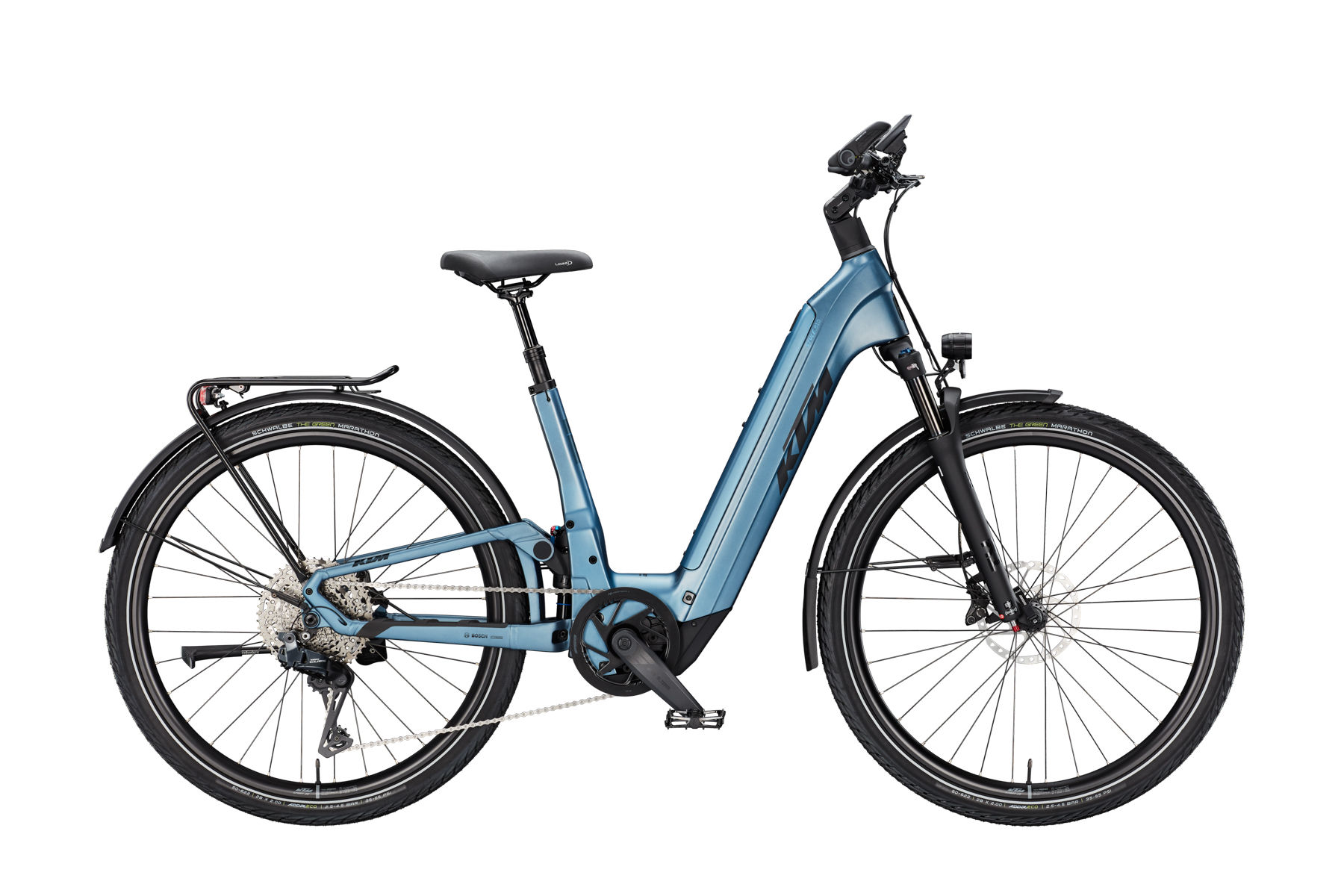 KTM Macina Style FS Prime DI2 Smart System eBike (2025), steel blue matt