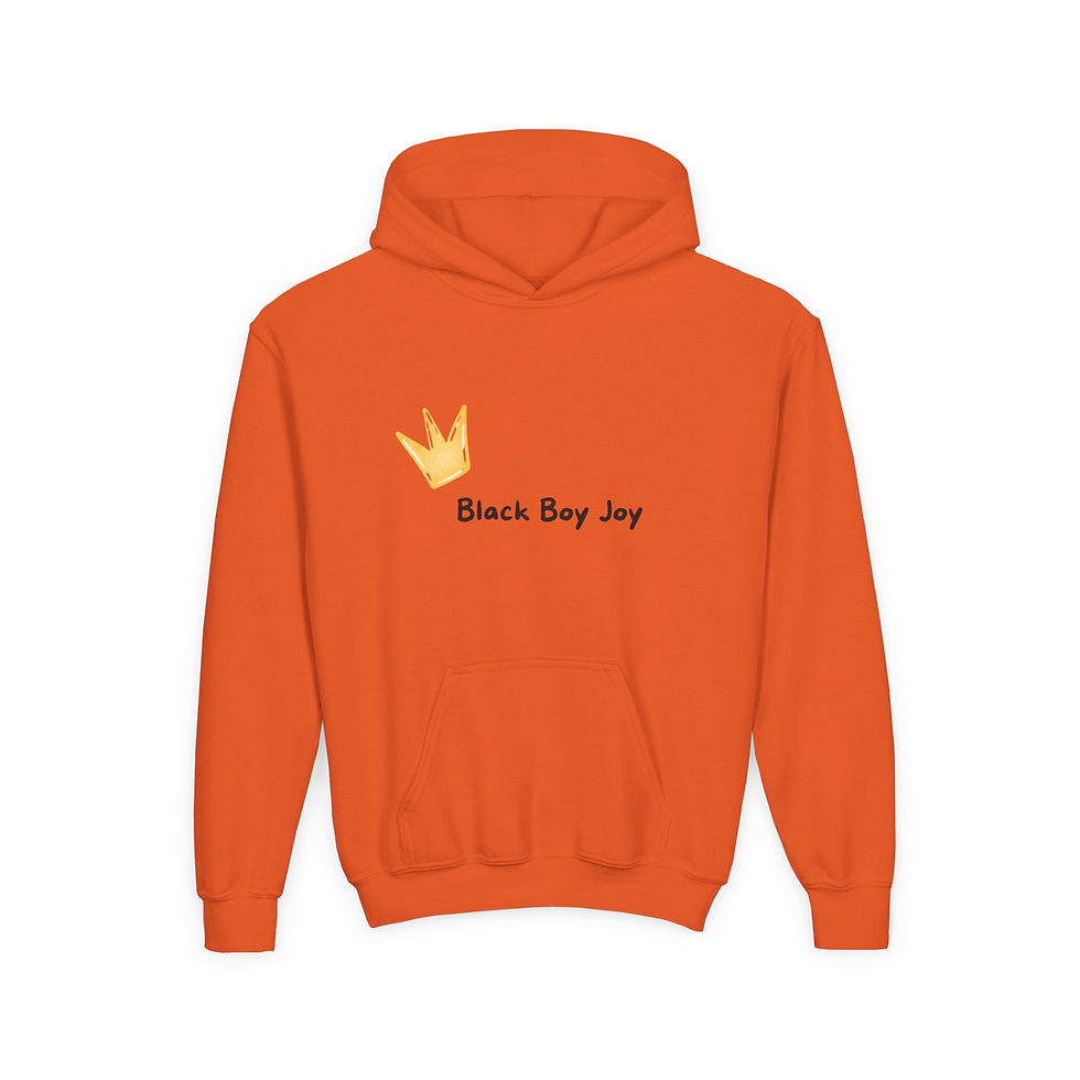 Thumbnail: Black Boy Joy Youth Hooded Sweatshirt - Comfortable & Stylish Kids Hoodie