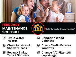 Monthly Maintenance Schedule: Preserving Your Home’s Health