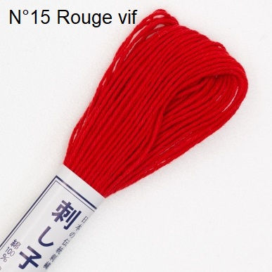 Fil SASHIKO Olympus 20m Rouge vif