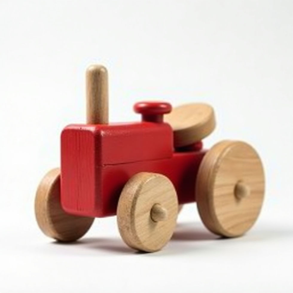 Wooden Tractor Toy