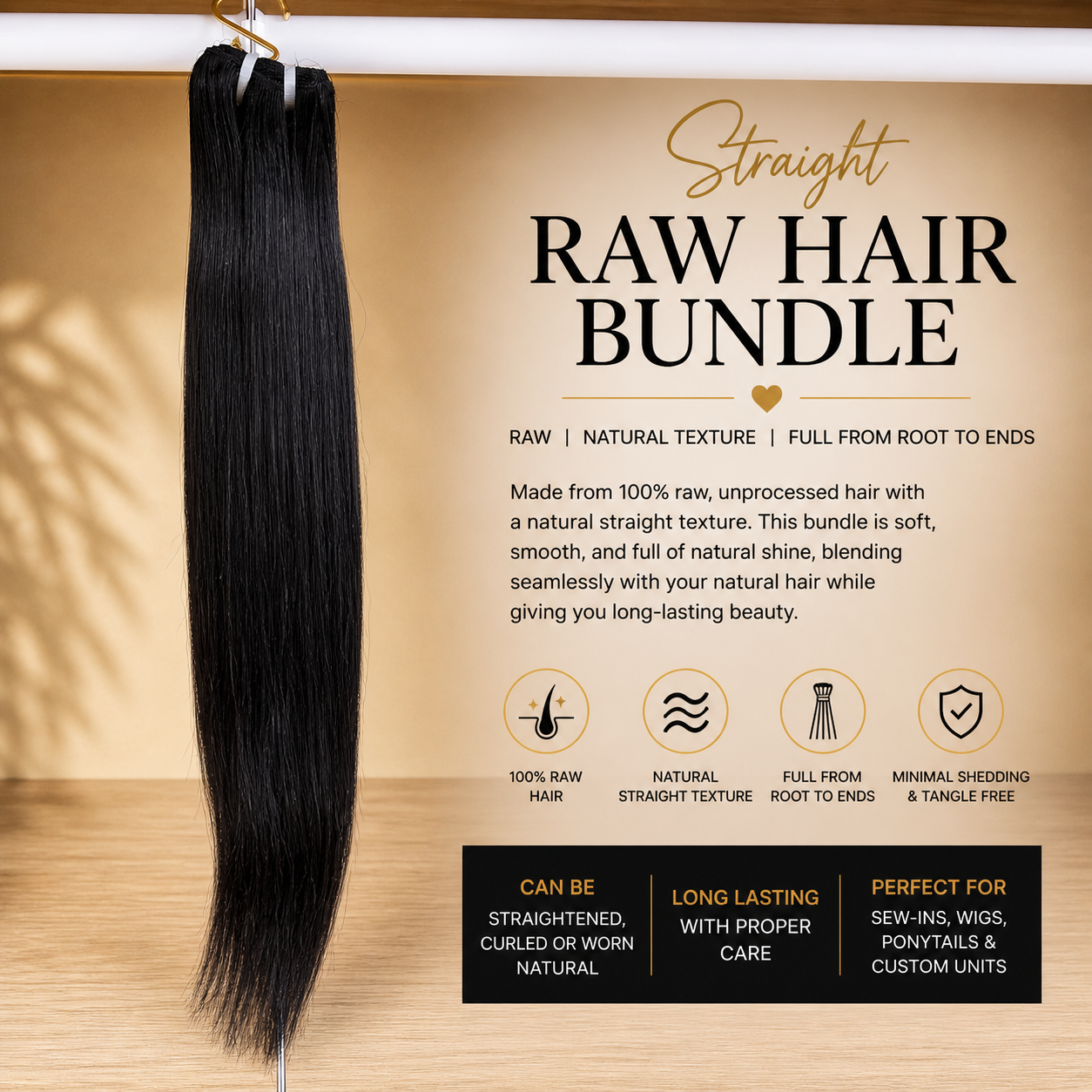 Raw Straight Bundles
