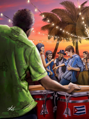 Cuba Conga illustration