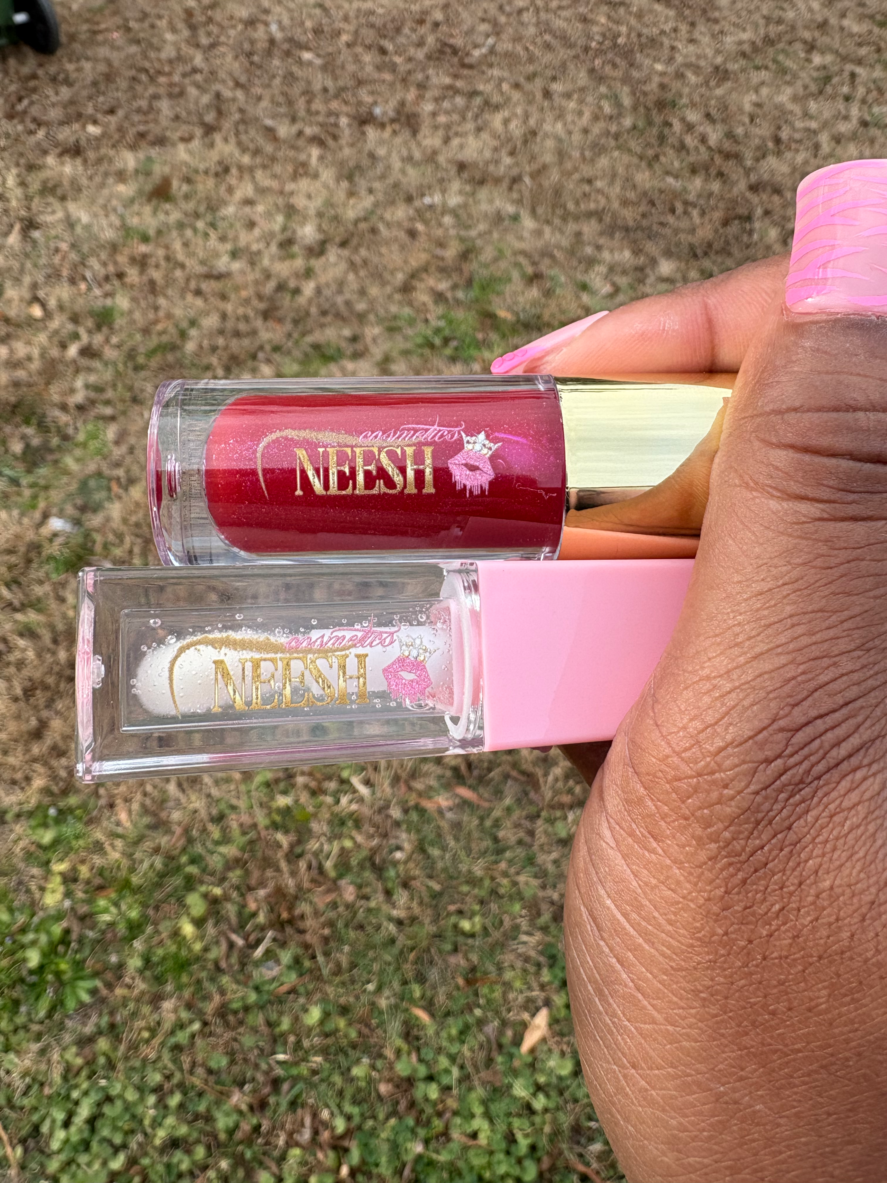 Bombshell lip gloss + Maple love lip oil 