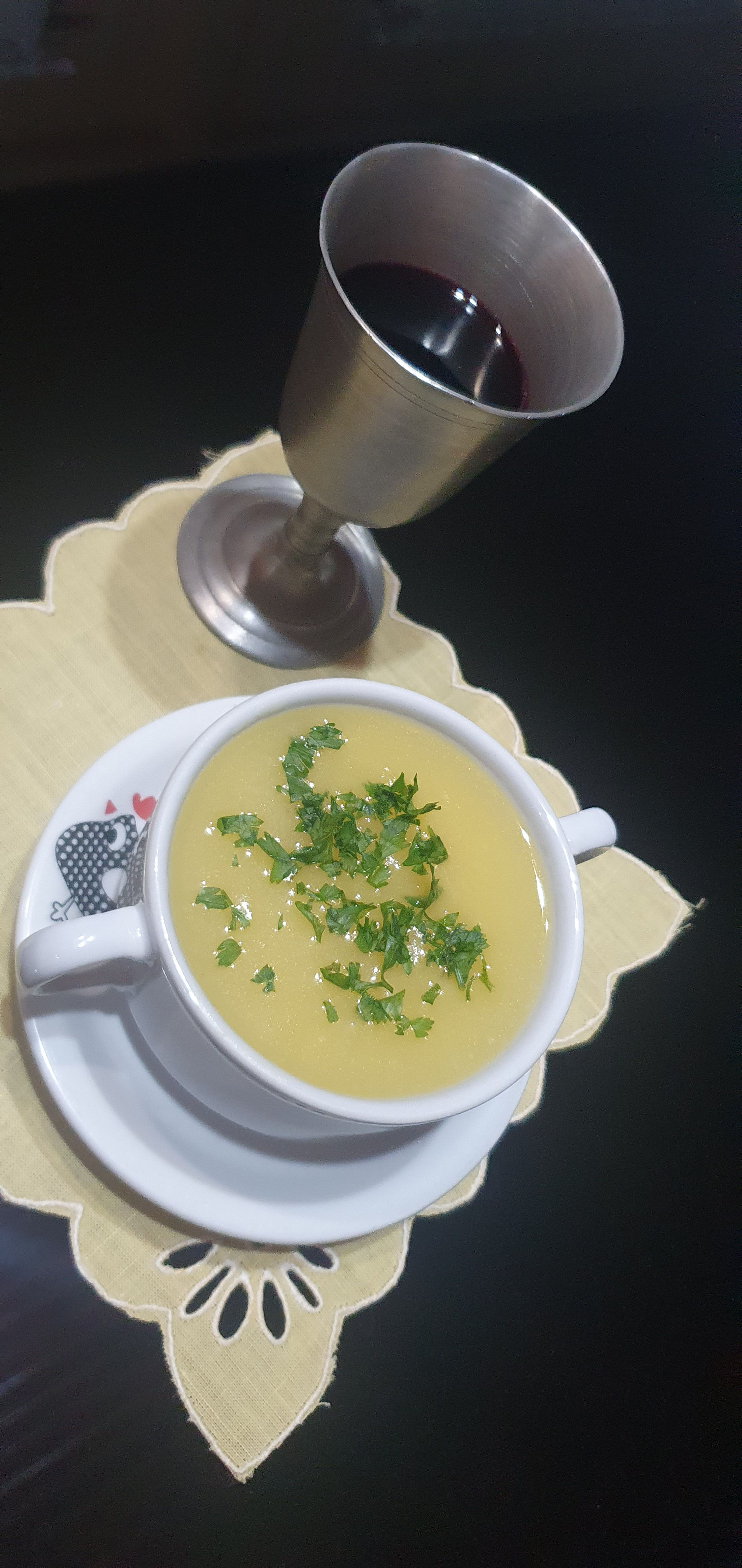 Creme de batata baroa (salsa)