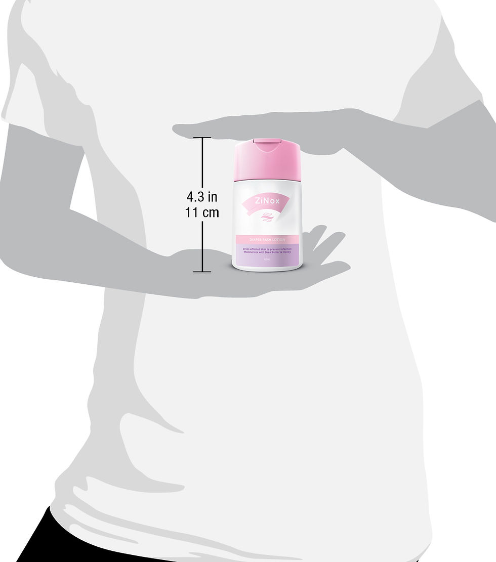 Thumbnail: ZINOX Diaper Rash Lotion Size Reference