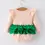 Thumbnail: Christmas Tree Smocked Embroidery Stripe Romper