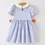 Thumbnail: Stripe Pumpkin Applique Bow Dress
