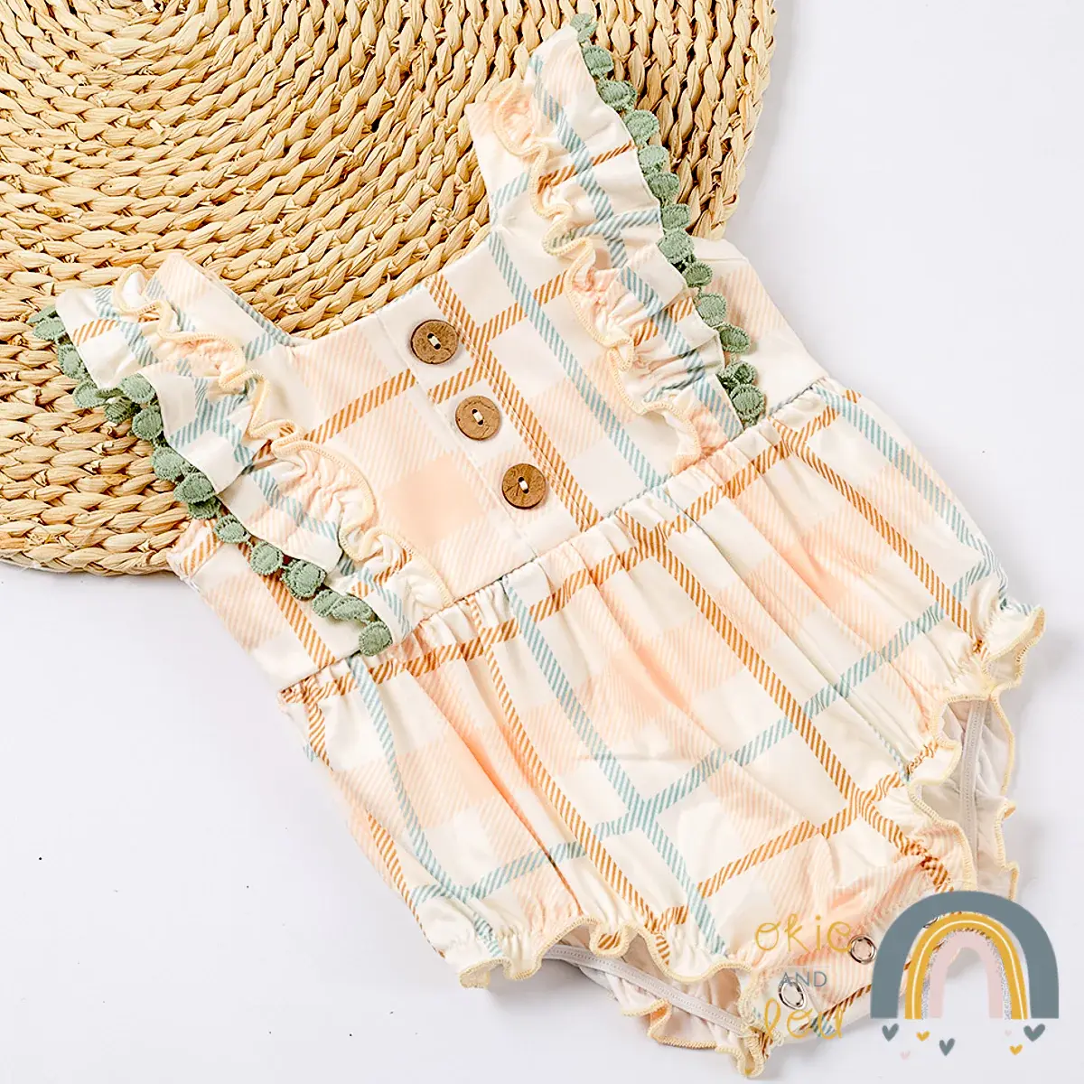 Country Plaid Infant Romper