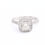 Thumbnail: 0.75ct Princess Cut Halo Engagement Ring
