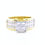 Thumbnail: 3ct Quad Princess Cut Center Invisible-Set Ring