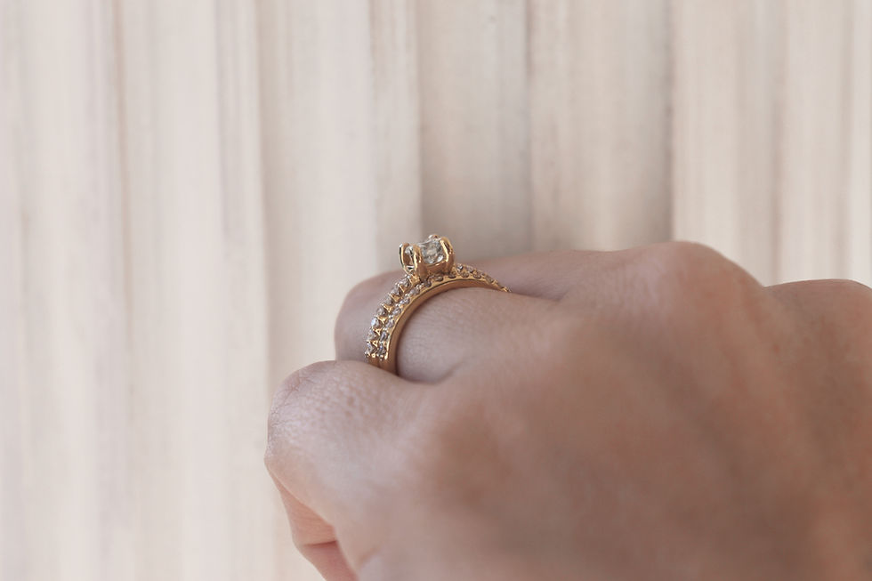 Thumbnail: 0.55ct Round Cut Bridal Set