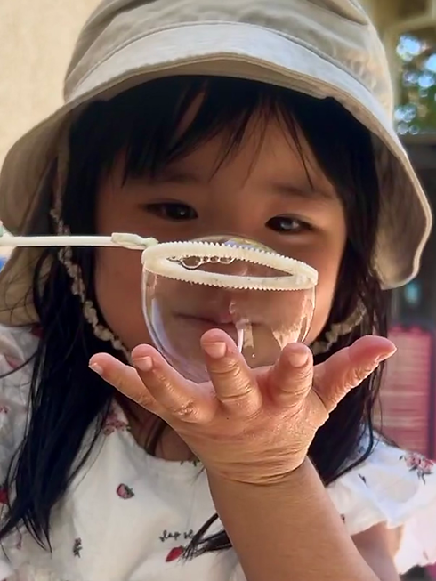 Emily w bubble.HEIC