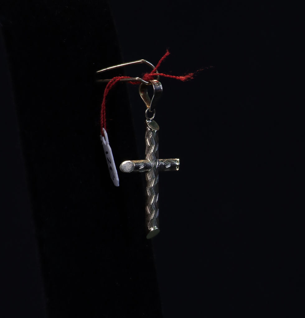 Miniatura: DIJE de Oro en forma de CRUZ