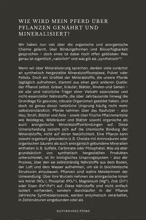 Miniaturbild: Ebook I Das große 1x1 der naturnahen Mineralisierung