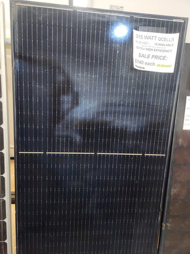 315W/310W QCELLS Q.PEAK DUO BLK-G5 315 310 PRE OWNED Solar Modules, solar panel