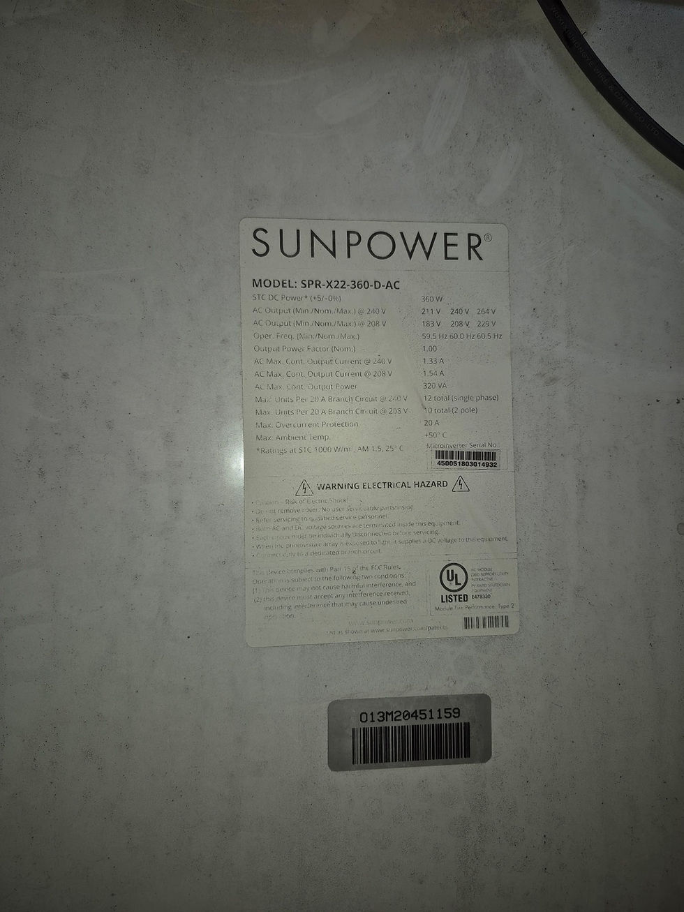 Miniatura: 360W SunPower SPR-X22-360 Solar Modules (PRE-OWNED) [aka X22-360-D-AC]