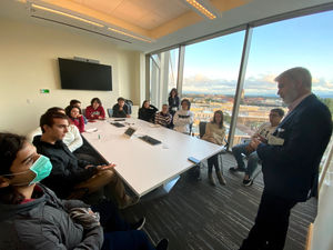 Robson Capasso, the head of sleep surgery at Stanford, shares with students the advances in medicine