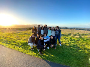 The day ended with a beautiful sunset at Stanford Dish