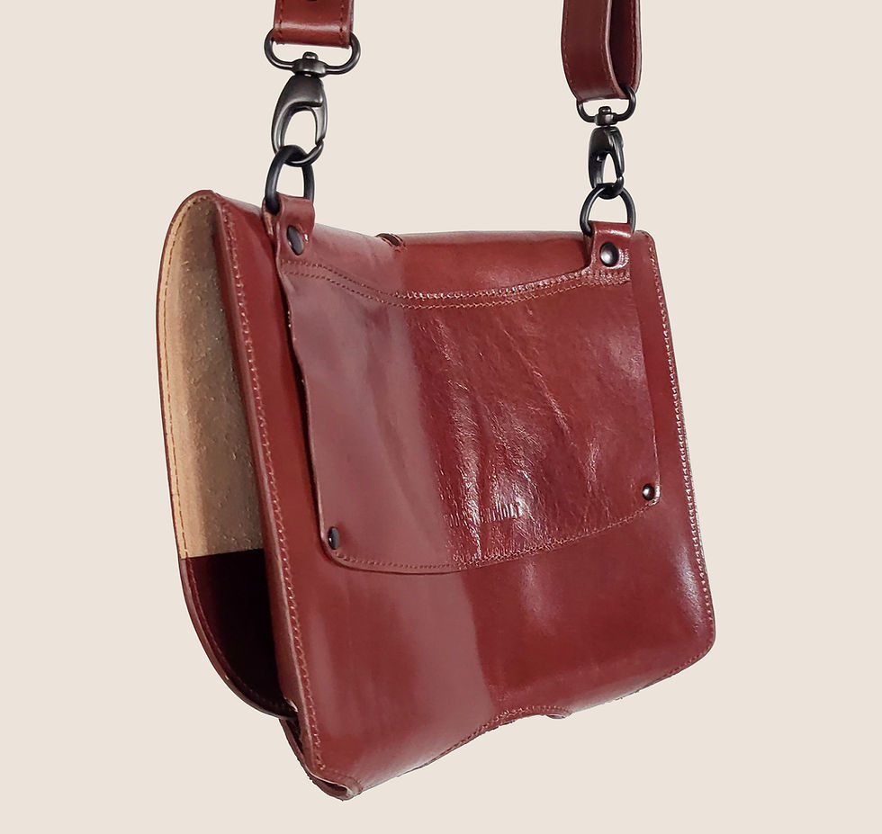 Thumbnail: 2-POCKET BAG KASTANJE - 40 MM BAND