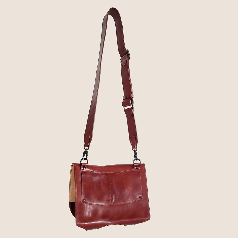 Thumbnail: 2-POCKET BAG KASTANJE - 40 MM BAND