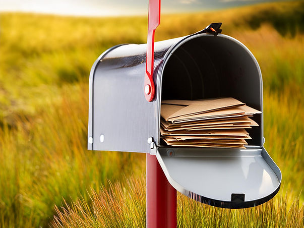 Firefly a photo quality image of a mailbox filled with mail 43906.jpg