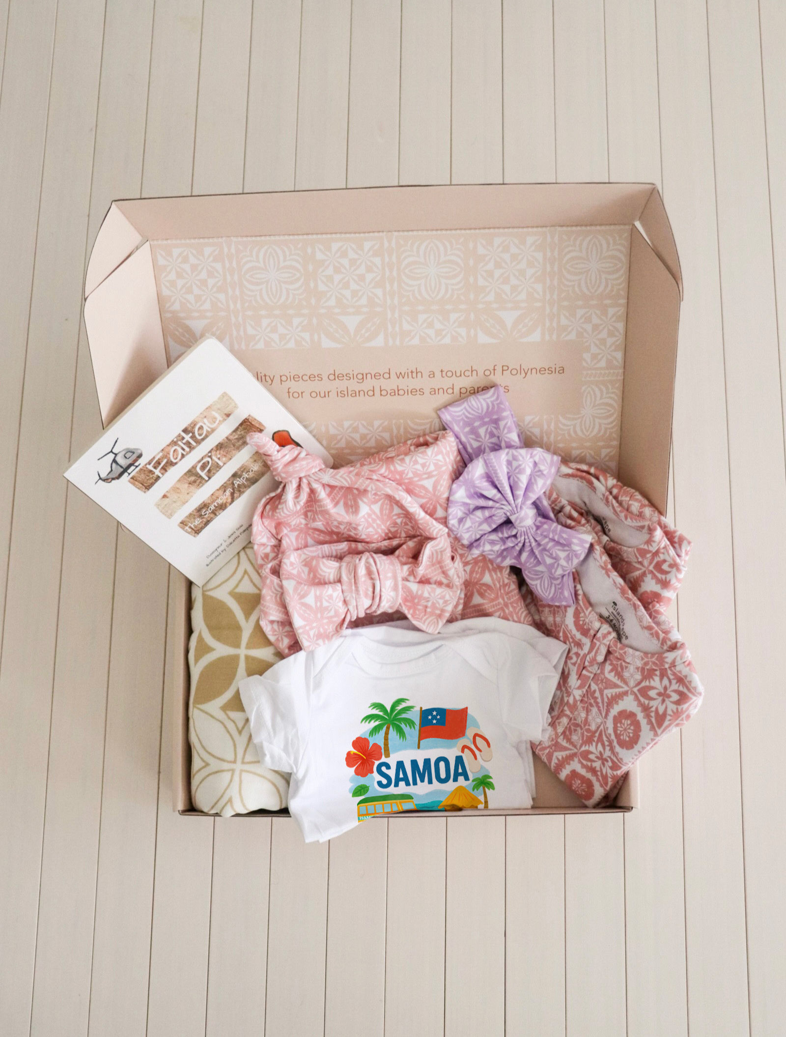 Samoan Onesie Bundle Gift Set - Girl
