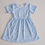 Thumbnail: Island Pattern Cotton Casual Dress (sky blue)