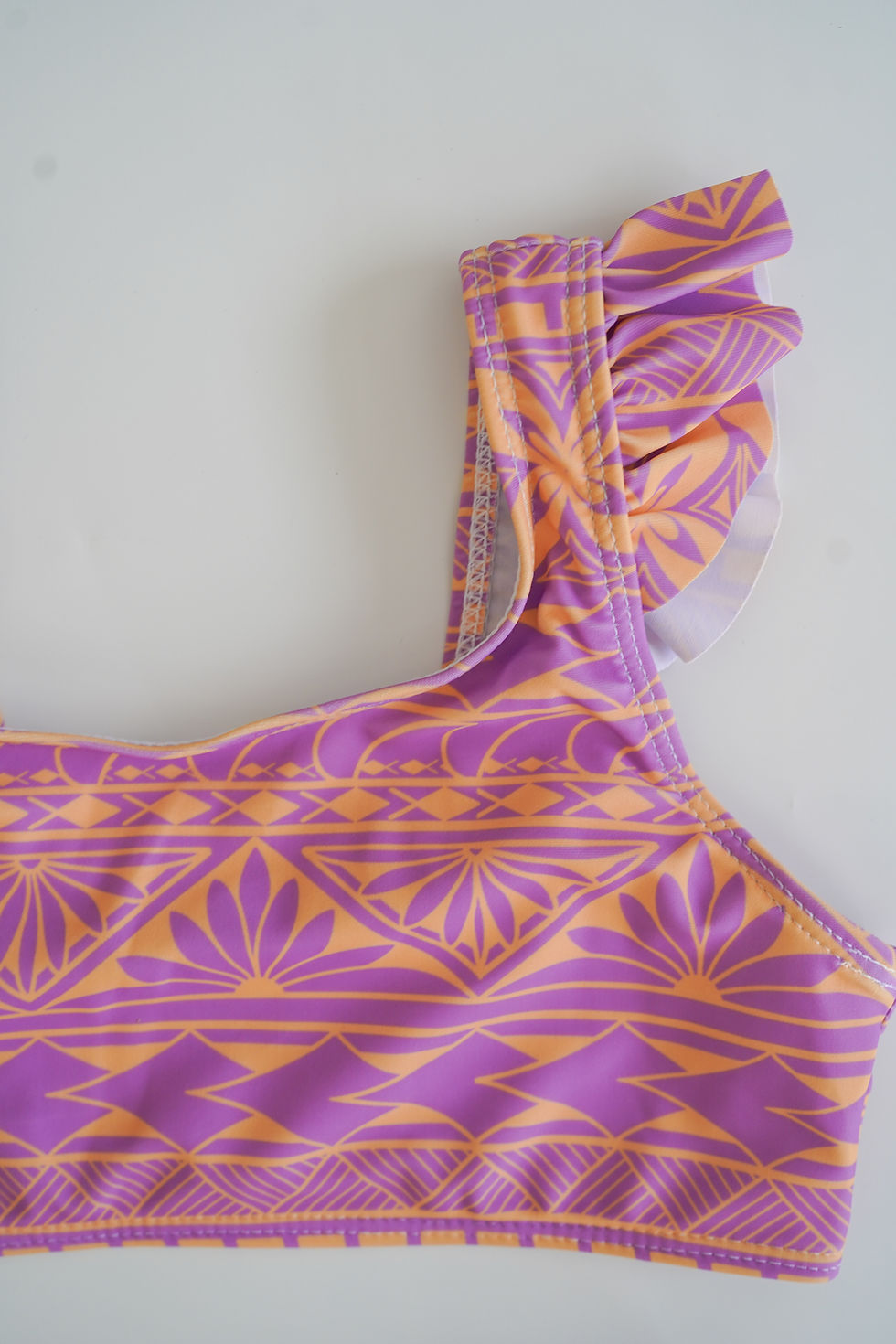 Thumbnail: Two Piece Swimsuit - Orange/Purple