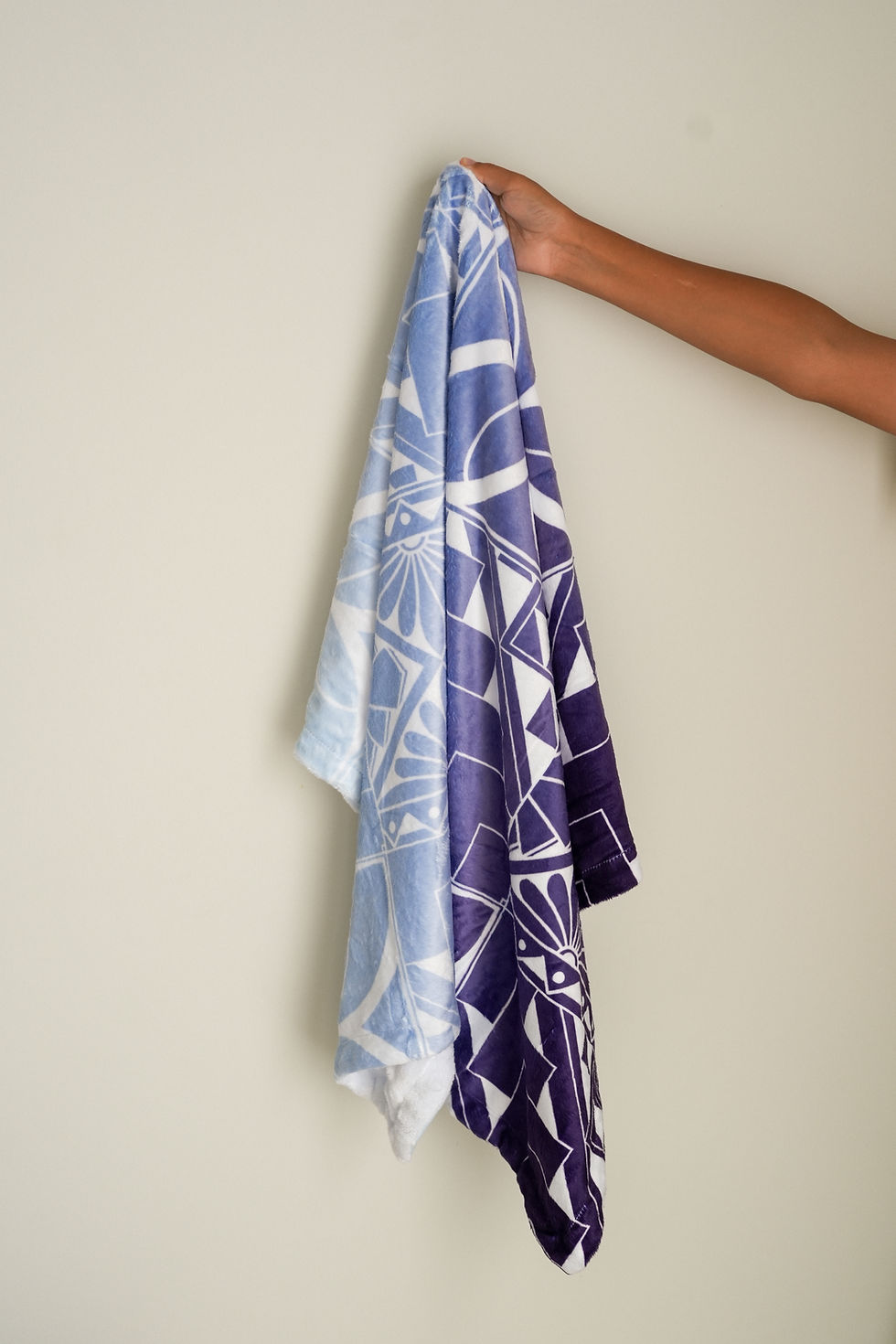 Thumbnail: Ocean Blue Gradient Minky Snuggle Blanket