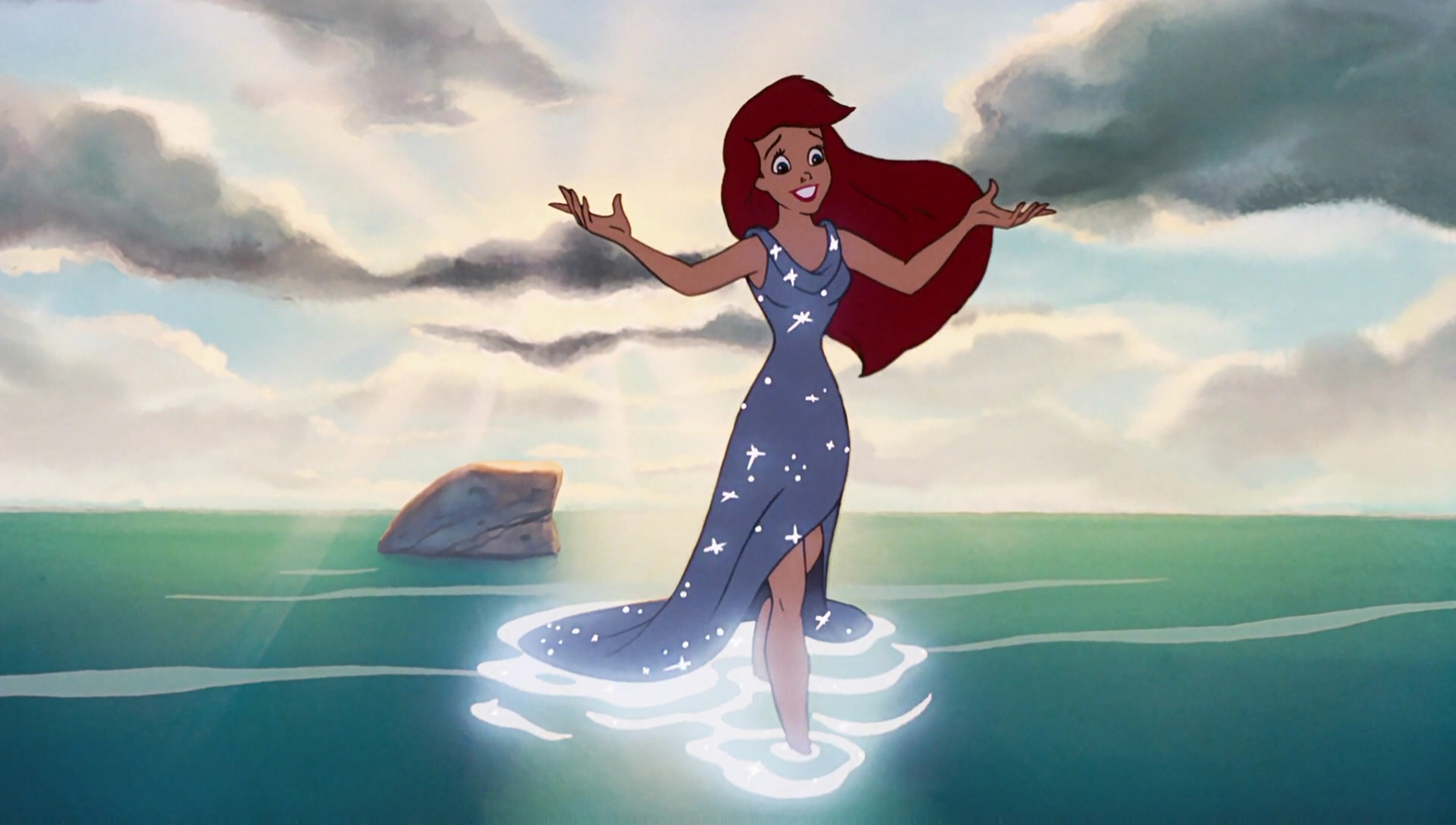 ariel sparkly dress