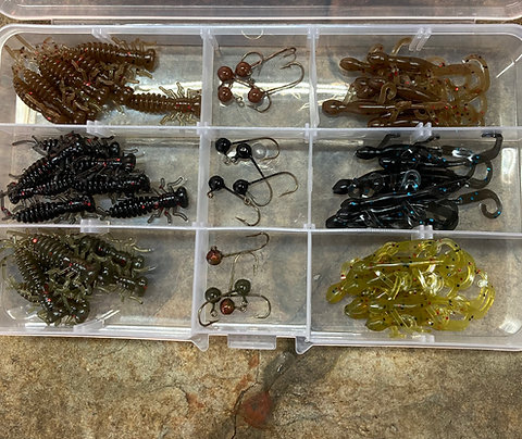 Pond bug kit 60 piece kit with 1/32oz heads