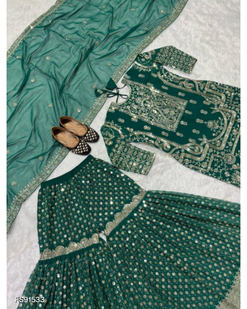 Top Sharara Plazzo With Duppata