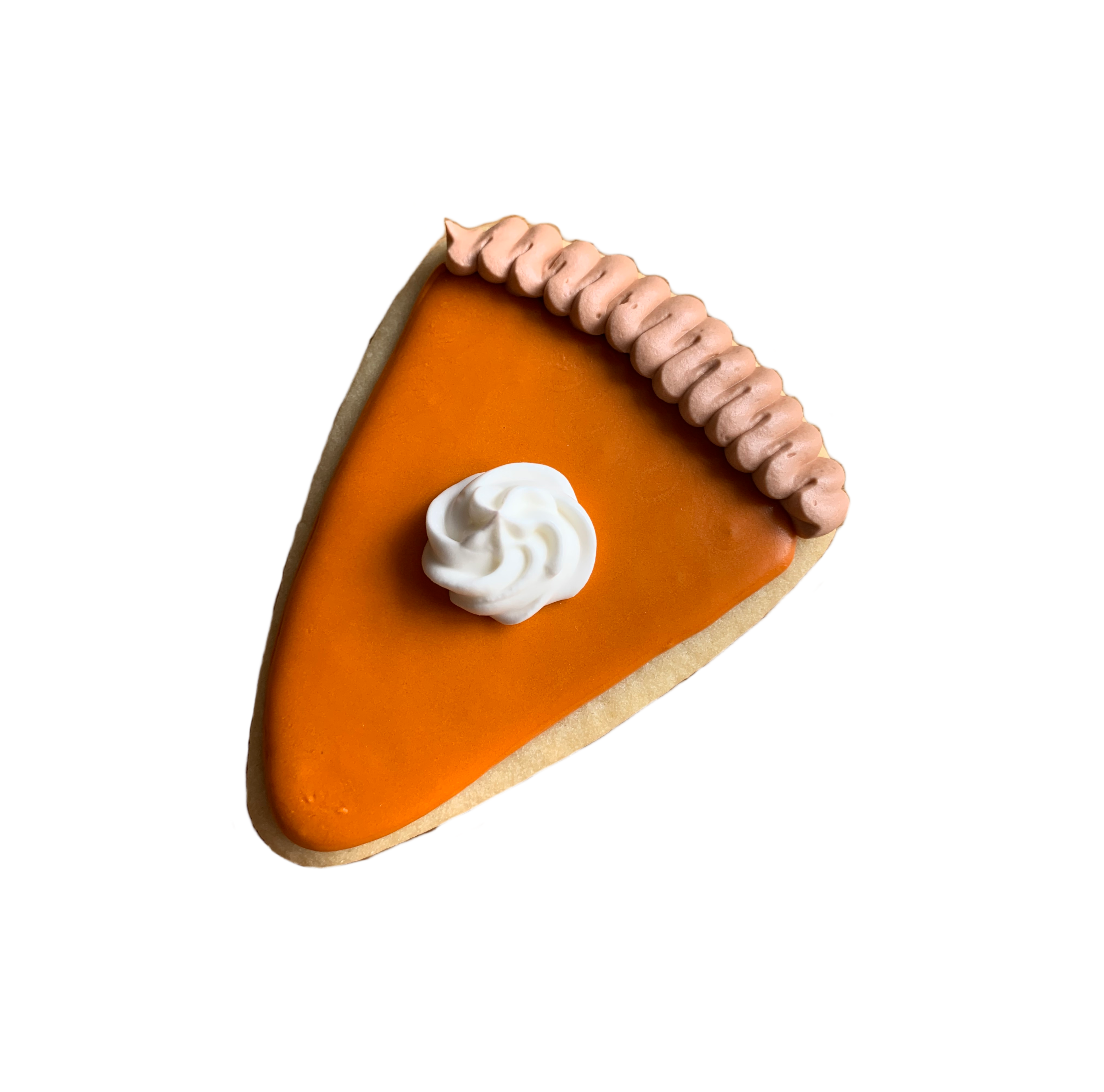 Pumpkin Pie Slice Sugar Cookies (1 dozen)